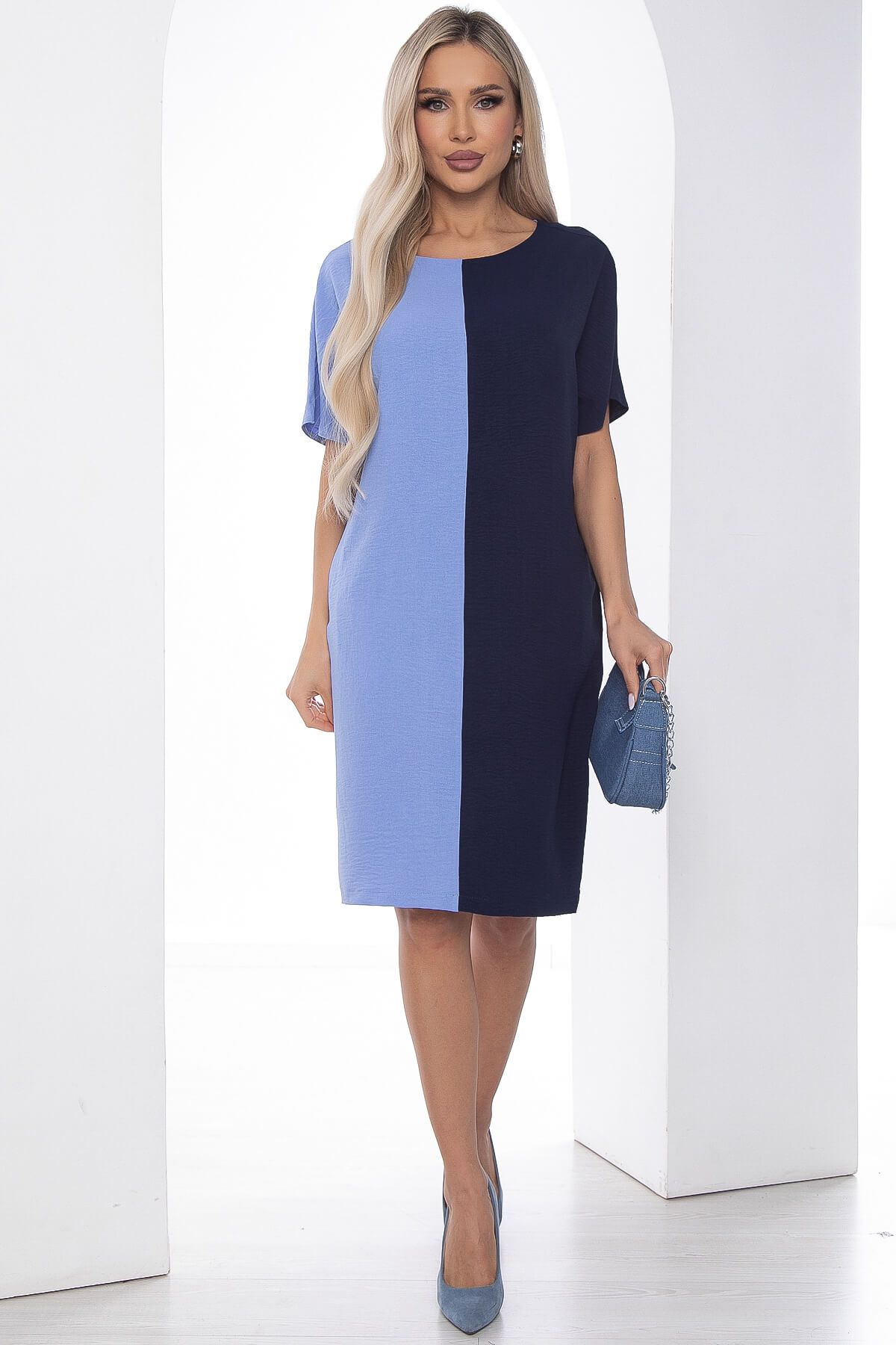 Платье Кайла (сине-голубое) П10248