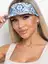 Козырек хлопковый (мозаика/голубой) КЗ47
