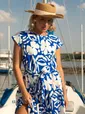 Платье Ольга (сине-белое) П15914-45М