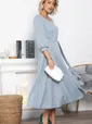 Платье трикотажное Ирина НЬЮ (голубой меланж) П15027-9М