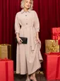 Платье Вечерняя симфония (бежевое) П14597-30М
