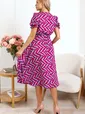 Платье Оливия (голубой/фуксия) П15934-45М