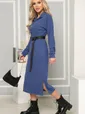 Платье с поясом Харизма (синее) П14351-5М