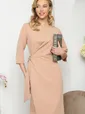 Платье "Фабиана" П7337 (бежевое)