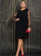 Платье Элла (черное) П11796