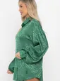 Рубашка атласная Все мысли о тебе (зеленая) Б14504-7М