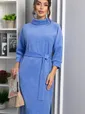 Платье трикотажное Никс (васильковое) П14277-4М