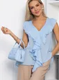 Блуза Поцелуй ветра (голубая) Б15393-7М