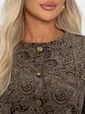 Костюм с юбкой Мэдди (коричневый) К14340-10М