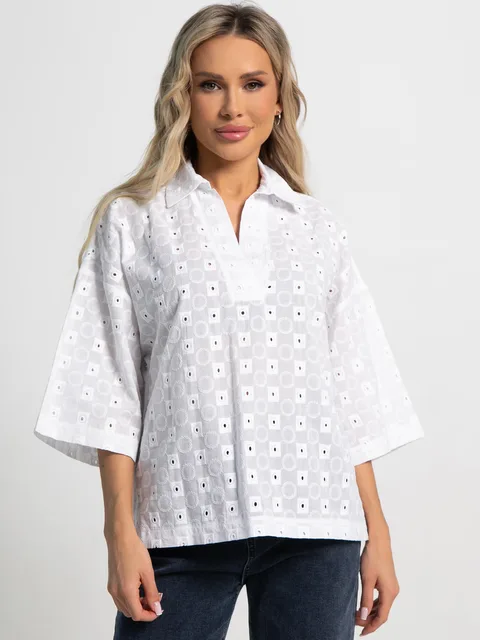 Блуза Ветерок (белая) Б15556-16М