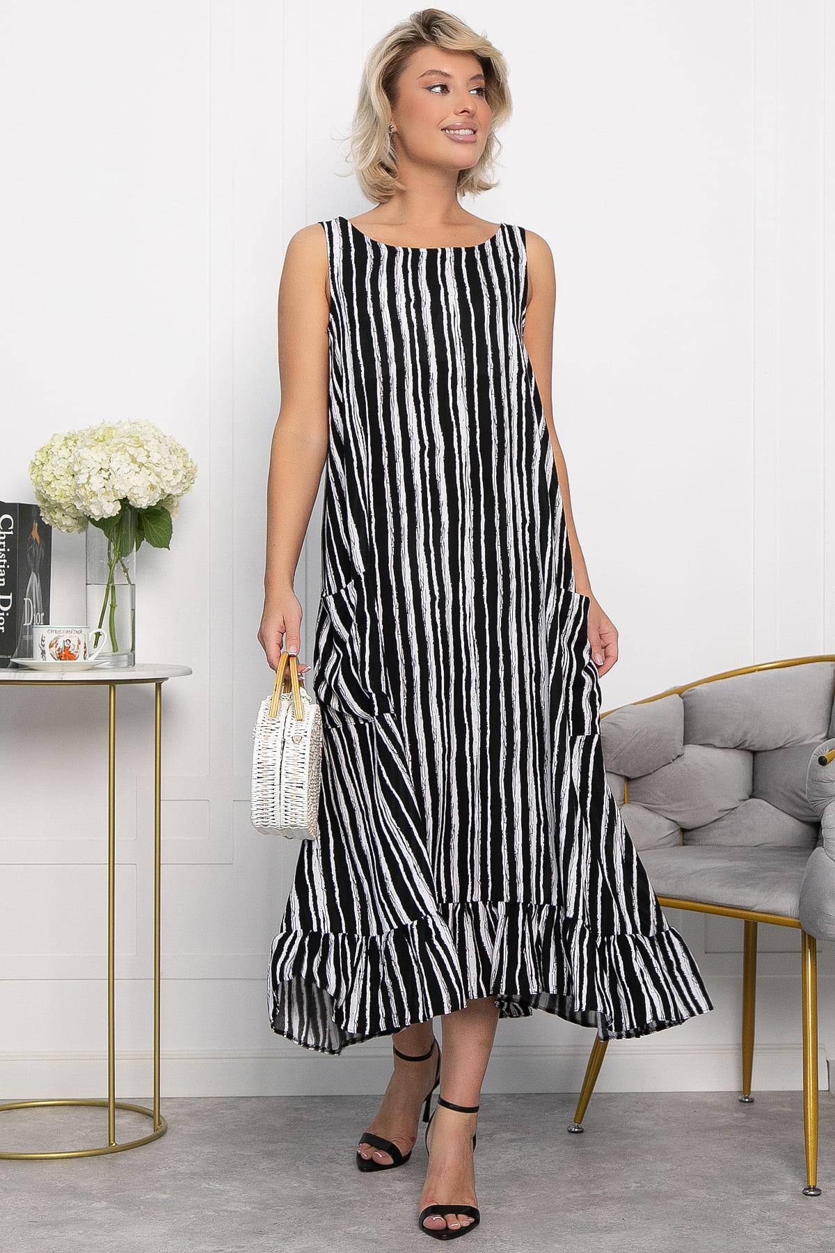 Сарафан Нимфа (черно-белый) П14052-10М