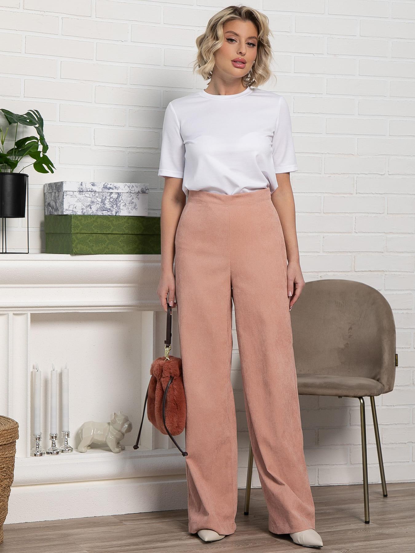 Брюки вельветовые Жанин (розовые) Б15205-10М