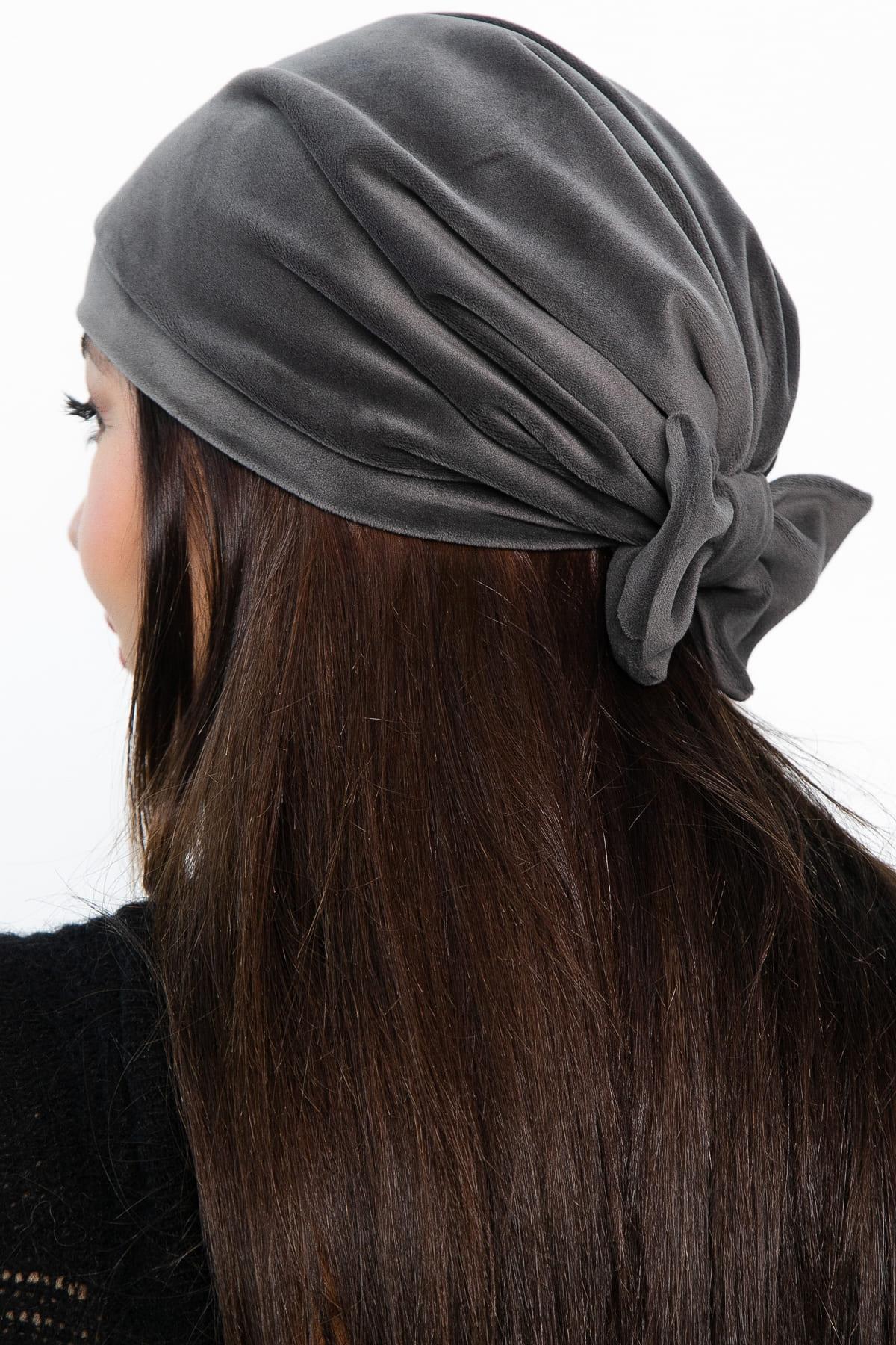 Чалма с бантом (серая) ЧБ8-23М