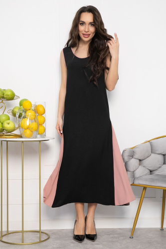 Сарафан Новый сезон (черно-розовый) П13630-10М