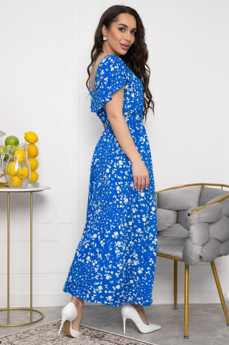 Платье Вечер свиданий (ярко-голубое) П13681-16М