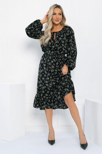 Платье Алания (черное) П12996-10М