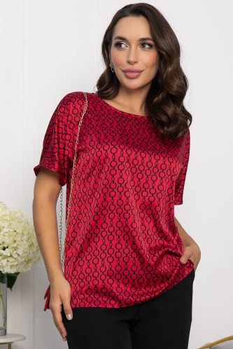 Блуза Морган (красная/цепи) Б14087-16М