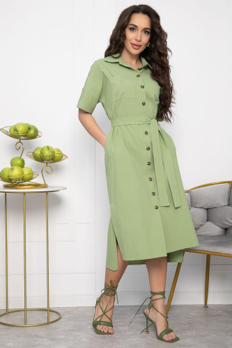 Платье Фруктовый коктейль (фисташка) П13588-18М