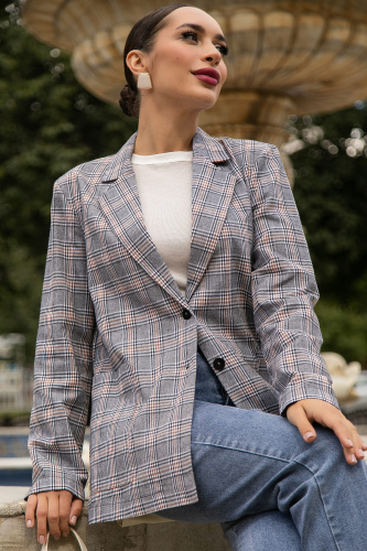 Жакет Нэри (корица/клетка) Б14110-33М