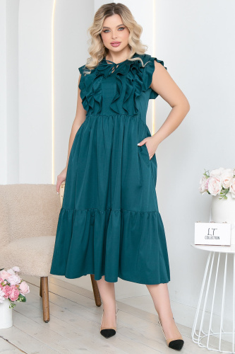 Платье "Айза" (изумруд) П5423