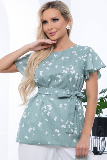 Блуза "Гайана" (мята) Б6778