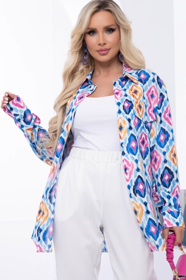 Рубашка "Алеста" (абстракция) Б7018