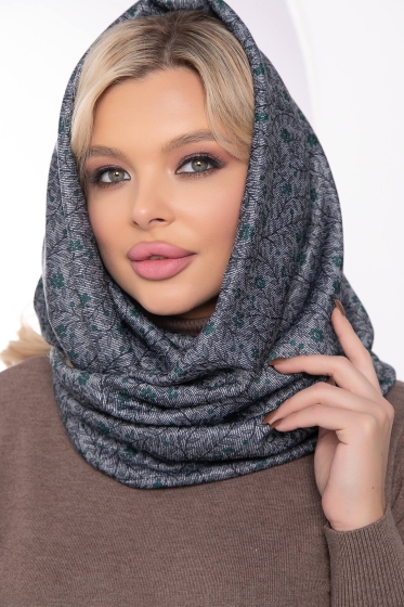 Снуд (зеленые цветы) СТ7