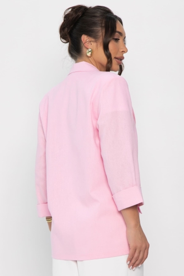 Пиджак льняной Мэрлин (розовый) Б13960-7М