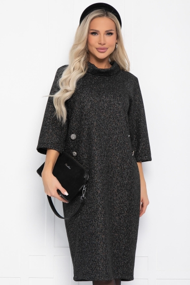 Платье Конфетти (черное) П12635-18