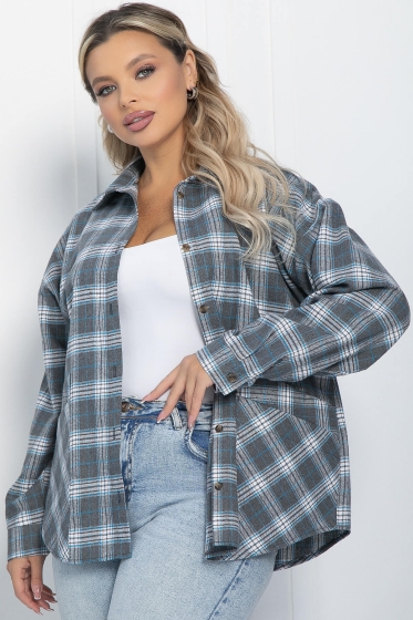 Рубашка Золушка (светло-серая) Б11643