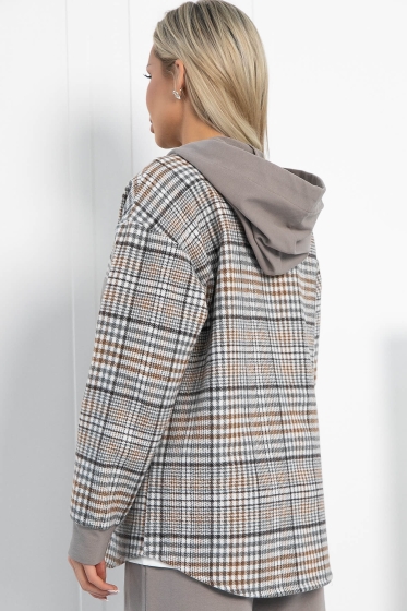 Рубашка Больше чем стиль (бежевая) Б12794М