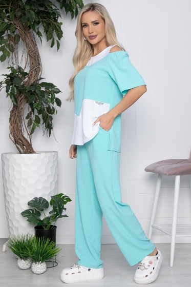 Костюм Аурика (белый/мята) К10671