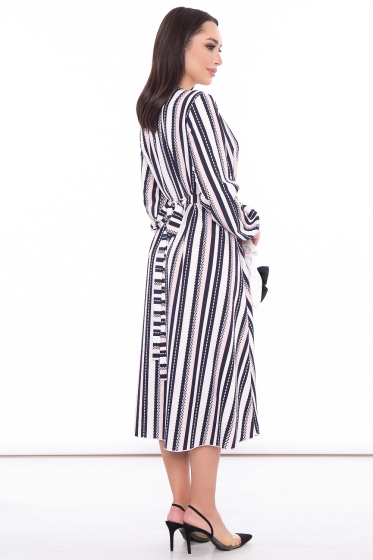 Платье "Шарлиз" (полоска) П3217