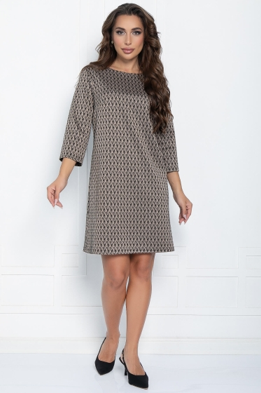Платье Элиан (коричневое) П11019