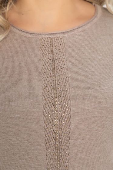 Джемпер Зимний вечер (темно-бежевый) Б12411-20