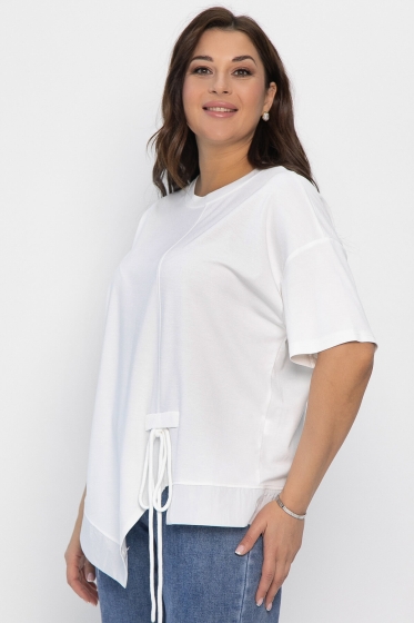 Блуза Флорис (белая) Б13942-1М