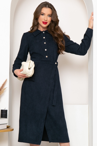 Платье "Злата" (темно-синее) П4247