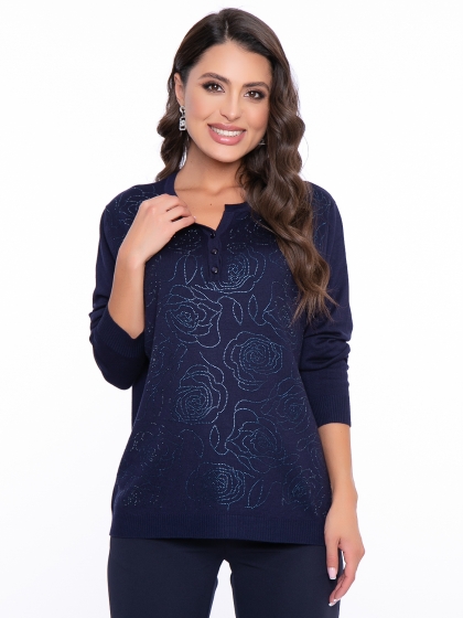 Джемпер "Феерия" (синий блеск) Б2709