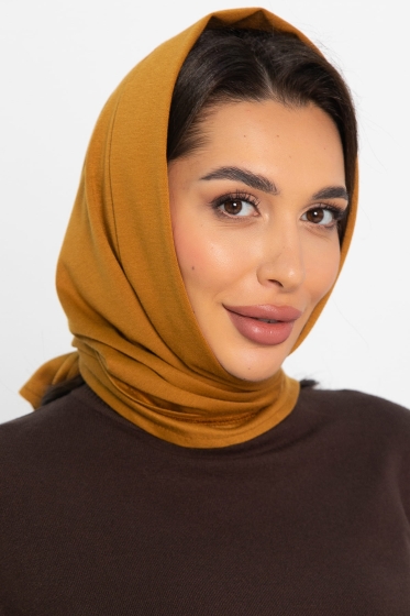 Косынка с отворотом (горчичная) КО19-23М
