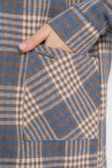 Рубашка Руслана (бежево-коричневая) Б12916-44М