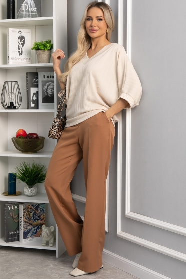 Джемпер трикотажный Джорджина (бежевый) Б14246-12М