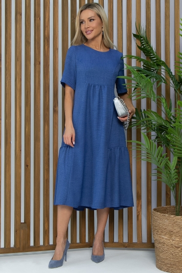 Платье Воздушный поцелуй (джинс) П13491-18М