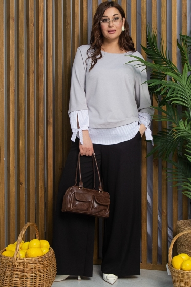 Блуза Плейона (серая) Б13316-3М