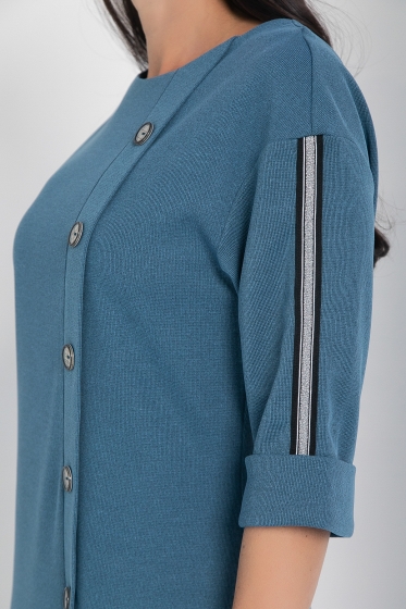 Платье Простота в деталях (джинс) П12622-5