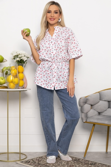 Блуза Мариша (белая) Б13669-30М