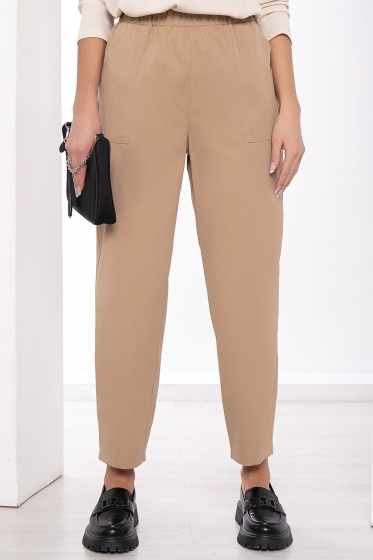 Брюки-бананы "Больше чем стиль" (беж) Б8433