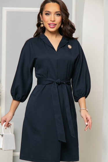 Платье "Лесли" (темно-синее) П4693