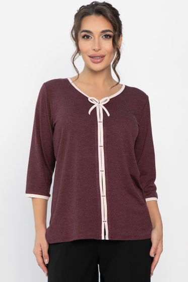 Блуза трикотажная Вишенка (ягодная) Б14258-18М