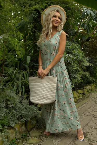 Сарафан Нерея (олива) П13548-1М