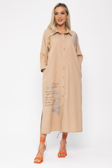 Платье Мирослава (бежевое) П13700-7М